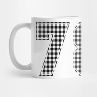 Plaid Number - 78 - Dark Mug